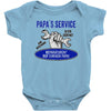 papa s service Baby Onesie