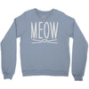 meow cute cat face Crewneck Sweatshirt