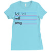 practice your texting Ladies Fitted T-Shirt