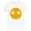 funny smiley face Ladies Fitted T-Shirt