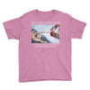 Michelangelo Creation of Adam Youth Tee