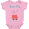 peppa pig sister pig Baby Bodysuit