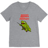 hippity hoppity get off my property V-Neck Tee