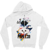 who loves papillon Zipper Hoodie
