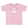 leo christmas ugly sweater Toddler T-shirt
