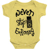 never stop exploring Baby Onesie