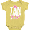 tan legged juliet Baby Bodysuit