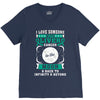 I Love Someone With Liver Cancer To The Moon And Back V-Neck Tee
