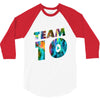 team 10 colorful 3/4 Sleeve Shirt