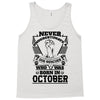 Never Underestimate Dog Rescuer Who Was Born October Tank Top