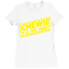 chewie y u no age Ladies Fitted T-Shirt
