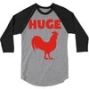 huge cock 3/4 Sleeve Shirt