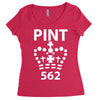 british pint funny Women's Triblend Scoop T-shirt