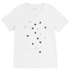 DOWN UP / scandi white / warm grey / flax / lavender V-Neck Tee