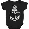 anchored faith (2) Baby Bodysuit
