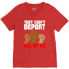 they cant deport all of us V-Neck Tee