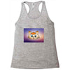 Orange cat Racerback Tank