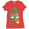 pineapple sunbathe Ladies Fitted T-Shirt