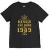 kings are born in 1989 V-Neck Tee