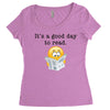 it's a good day to read Women's Triblend Scoop T-shirt