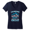 Camping Is Like Sex Women's V-Neck T-Shirt