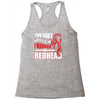 you dont scare me i married a redhead Racerback Tank