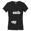 I am Hungry! - Me Too! Mom and Baby Talking Women's V-Neck T-Shirt