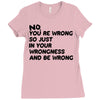 no. you're wrong Ladies Fitted T-Shirt