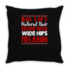 big lips natural hair Throw Pillow