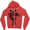 nerd giraffe Zipper Hoodie