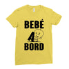 bebe a bord Ladies Fitted T-Shirt
