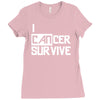 i can survive cancer Ladies Fitted T-Shirt