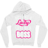 lady lift like a boss Zipper Hoodie