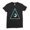 Abstract Planet Ladies Fitted T-Shirt