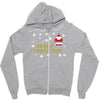 santa peeing merry christmas Zipper Hoodie