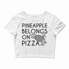 pineapple pizza Crop Top