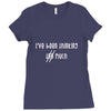 Thinking Too Much (f98) Ladies Fitted T-Shirt