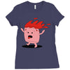 marshmallow prend feu Ladies Fitted T-Shirt