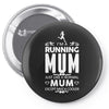 running mum Pin-back button