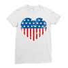 usa flag 2 Ladies Fitted T-Shirt