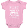 Born In April Baby Onesie