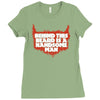 behind beard is a handsome man Ladies Fitted T-Shirt