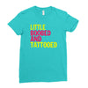 little boobed and tattoed Ladies Fitted T-Shirt