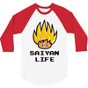 saiyan life 3/4 Sleeve Shirt