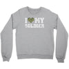 i love my soldier regular camouflage Crewneck Sweatshirt