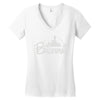 bridesmaid disney castle Women's V-Neck T-Shirt