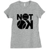 not ok baseball Ladies Fitted T-Shirt