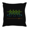 legend electrocardiography Throw Pillow