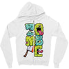 zombie font Zipper Hoodie
