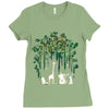 meanwhile in the woods Ladies Fitted T-Shirt